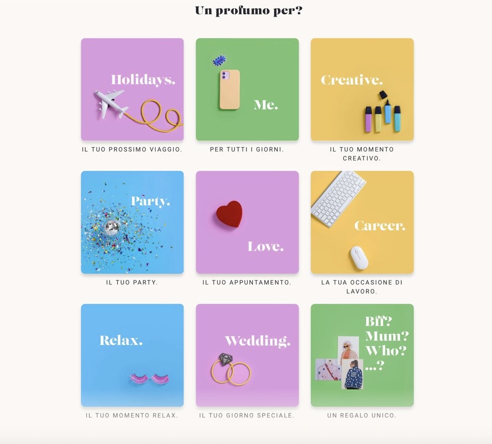 test profumo personalizzato regalo di Natale